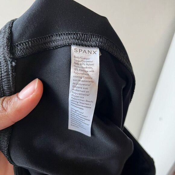 Spanx Faux Leather Pull On‎ Leggings Black Size M - Picture 8 of 9